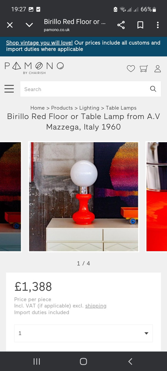 Image 1 of Massive table lamp