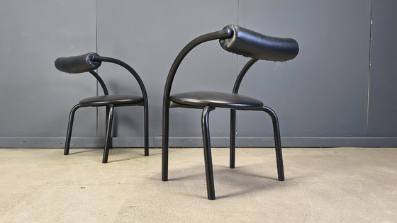 Image 1 of Postmoderne Esszimmerstühle, 1980er Jahre, 4er-Set