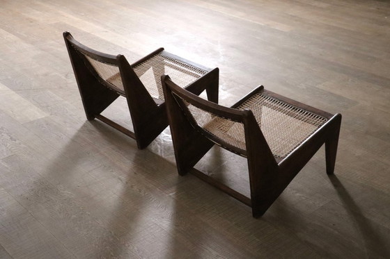 Image 1 of Pierre Jeanneret Kangaroo Chairs PJ-SI-59, Indien, 1955