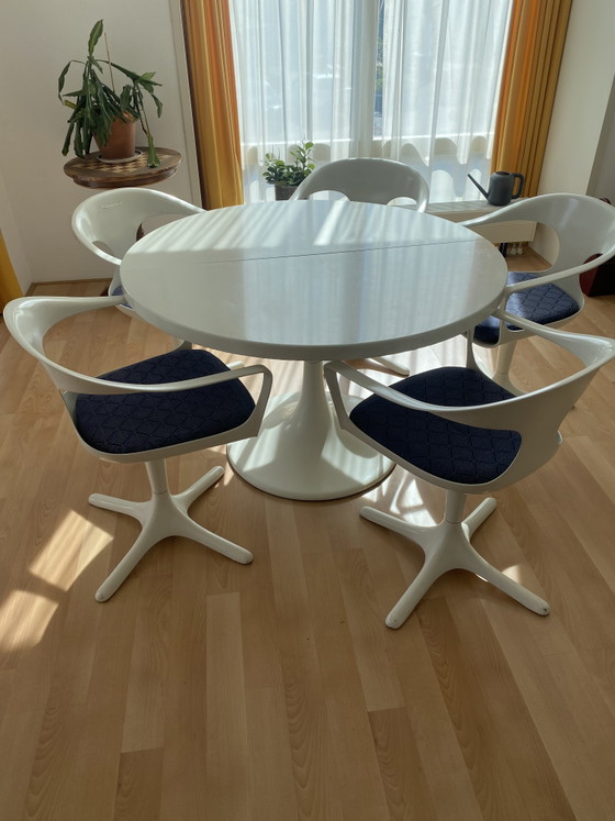 Tavolo Tulip bianco – Set da pranzo, Metal, Plastic (photo 2 of 5)