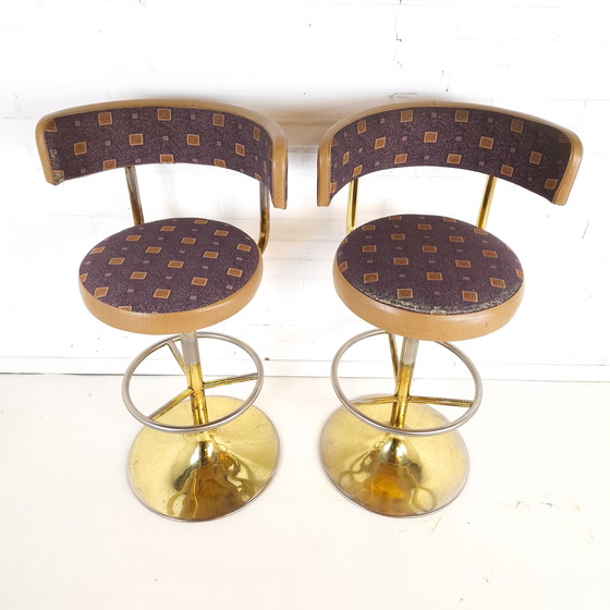 Image 1 of 2x tabouret de bar vintage Börje Johanson