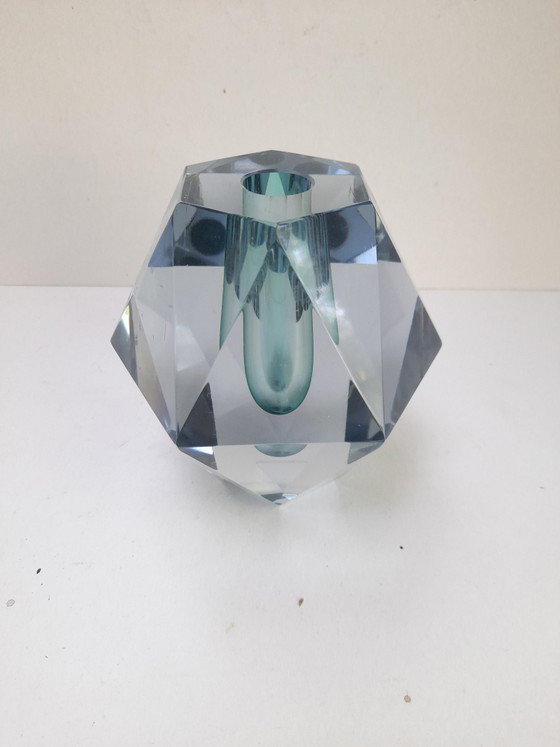 Image 1 of Asta Strömberg faceted vase, signed