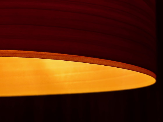 Image 1 of Lzf New Wave Pendant Lamp, Red/Yellow Wood Veneer