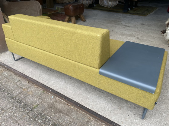 Inclass sofa with integrated table – Metal, Textile (photo 4 of 7)