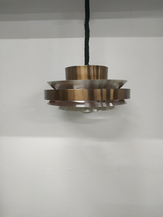 Image 1 of Scandinavian-style ceiling-design ring lamp by Herda, 1960s-70s (adjustable in height)