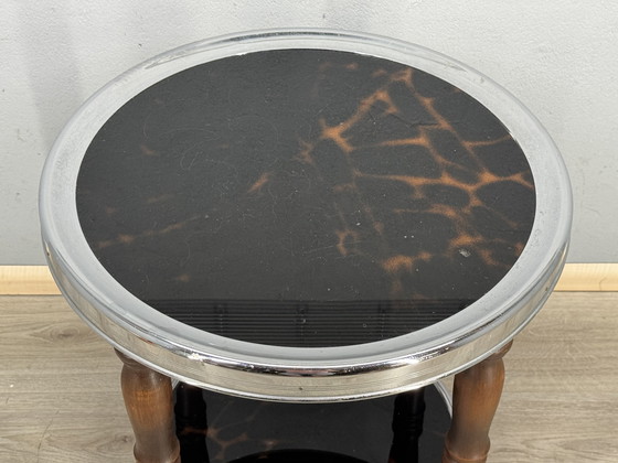 Image 1 of Tavolino Art Déco con dettagli in tartaruga