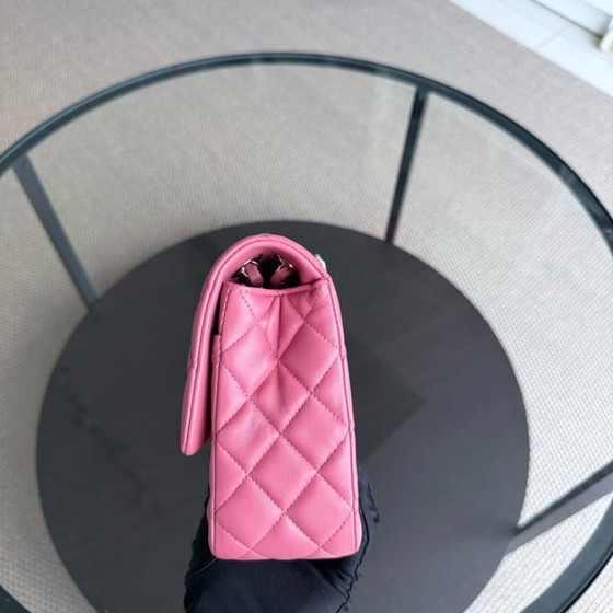 Image 1 of Chanel Classic Flap Medium - Special Valentine Edition 25cm Quilted Lambskin Pink Gold Hardware Series 19