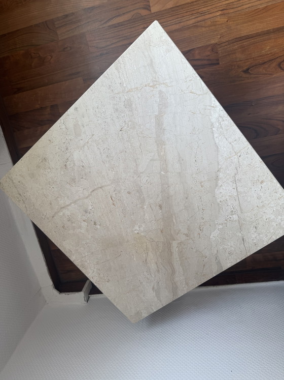 Table en Marbre – Tables d'appoint, Marble, Travertin (photo 4 of 5)