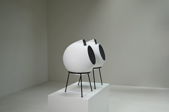 Image 1 of Ensemble de haut-parleurs BS 404 de Joseph Léon pour Elipson, France des années 1960.