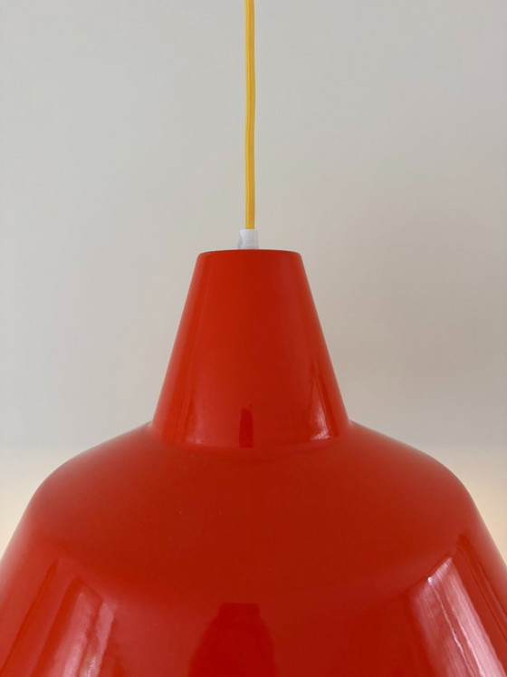 Vintage Louis Poulsen industrial lamp - Danish design lamp – Pendant lamps, Metal (photo 4 of 9)