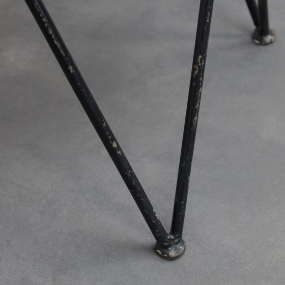 Image 1 of Seltenes Paar „Sonett“-Stühle aus Metall und Korbgeflecht von Karl Fostel Seniors, Erben, Österreich, 1950er Jahre