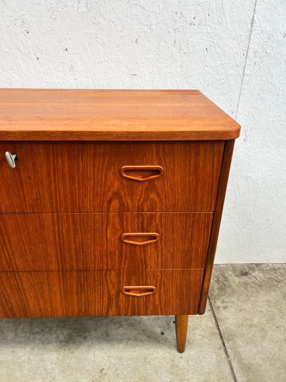 Image 1 of Cassettiera vintage, Svezia anni '60, SMI (Svensk Möbelindustri), Teak