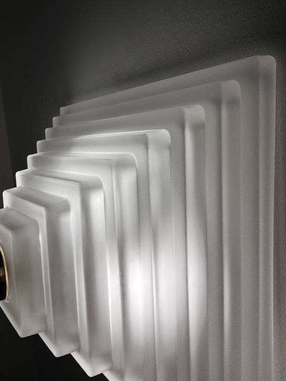 Image 1 of Limburg Pyramid Glass Ceiling Light, 1980s