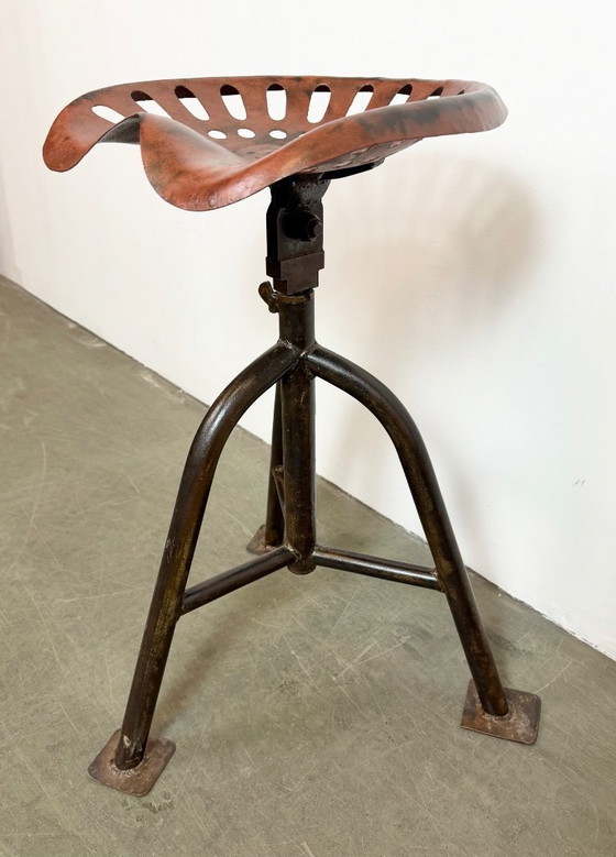 Image 1 of Vintage Industrial Swivel Chair, 1950s