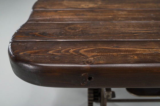 Image 1 of Vintage industriële salontafel, jaren 50