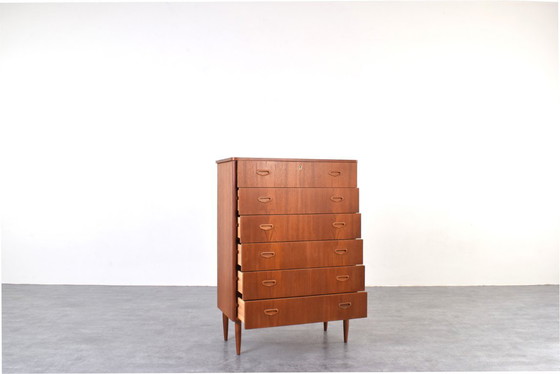 Image 1 of Mid-Century Danish Teak Chest of Drawers, 1960s.