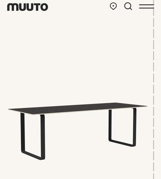 Muuto 70/70 Design Table Black (Desk/Dining Table)