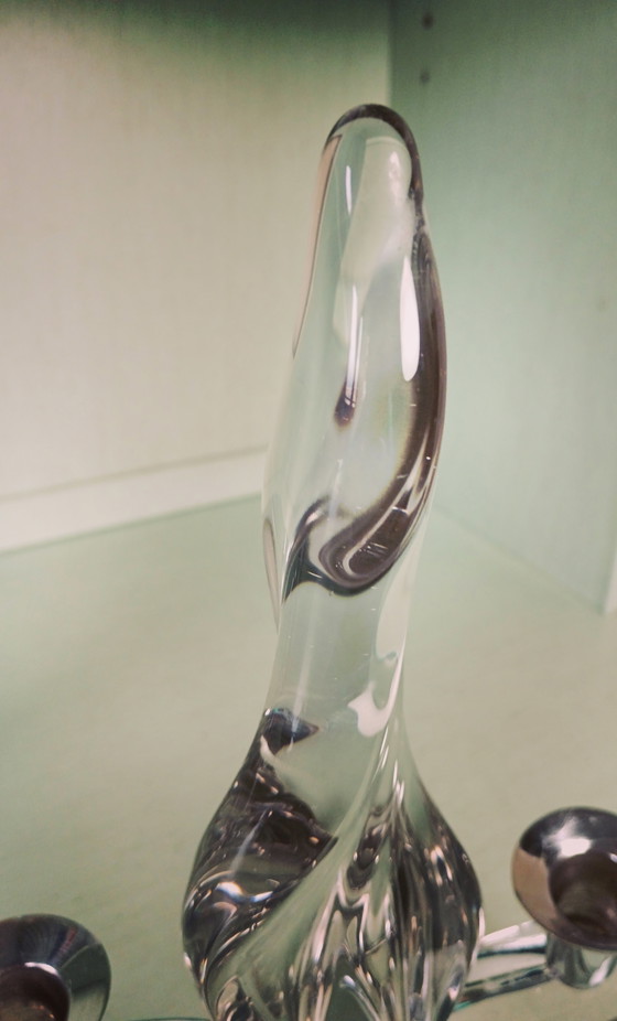 Image 1 of Candeliere in cristallo Art Vannes France anni 50 - 60