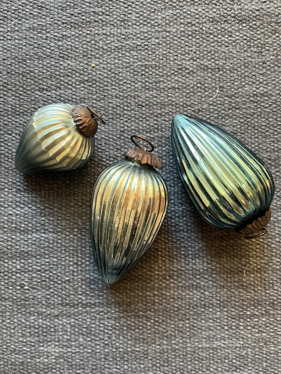 Image 1 of 15 glazen kerstballen