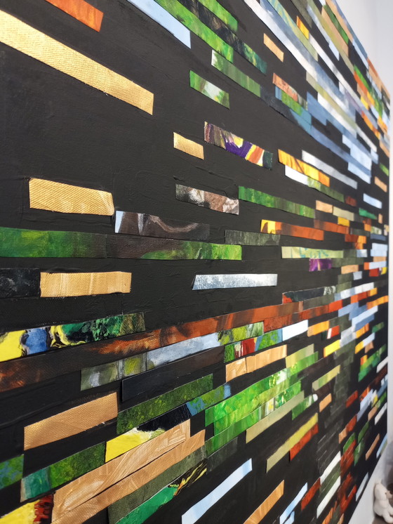 Image 1 of T. van Steenbergen "Various Stripes" 120 x 100 cm New