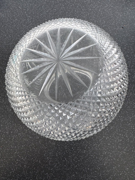 Image 1 of Antique crystal rose vase