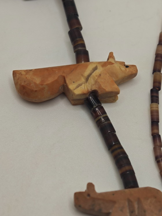 Image 1 of Collier fétiches Amérindien 