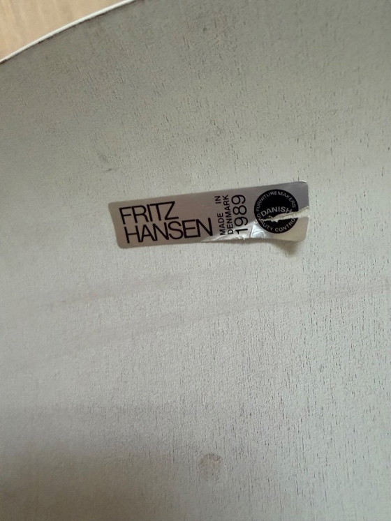 6x Sedie Originali Fritz Hansen Serie 7 (1989), Arne Jacobsen, Sedie da pranzo, Legno, Cromo, Bianco (foto 4 di 12)