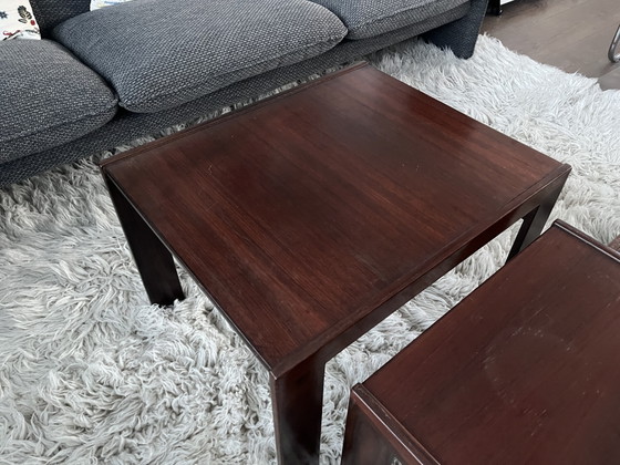 Image 1 of ENSEMBLE DE 3 TABLES GIGOGNES MODÈLE 777 PAR AFRA SCARPA & TOBIA SCARPA POUR CASSINA, ANNÉES 1960