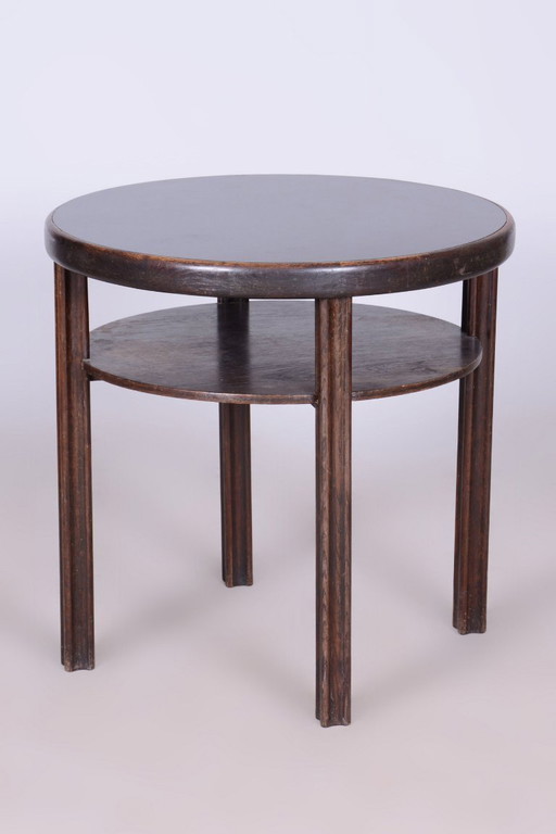 Restored Art Deco Small Table, by J. Hoffmann, Wiener Werkstätte, Czech, 1910s – bijzettafels, Wood