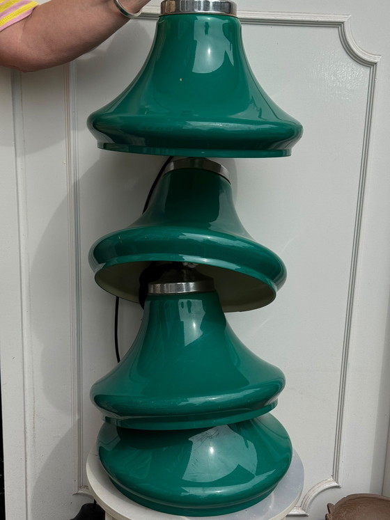 Billiard Lamps Special Offer – vintage, Pendant lamps, Metal, Chrome (photo 3 of 5)