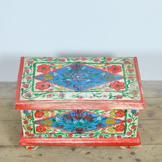 Piccola Cassapanca Folk Art, Circa 1950 – Armadi contenitori, Wood (photo 8 of 10)