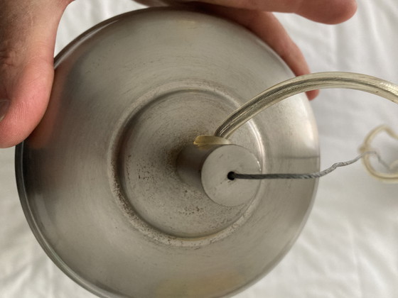 Image 1 of Giant opal glass pendant light by Agemob International, vintage 80s