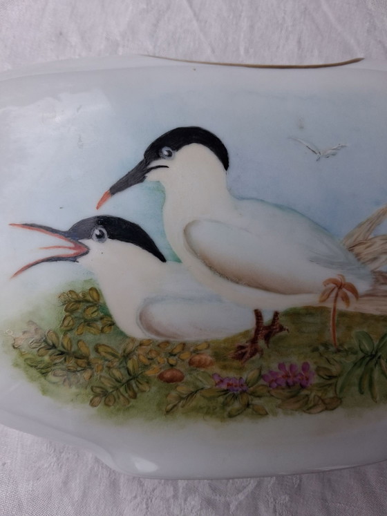 Vase porcelaine Bavière oiseaux – Hutschenreuther (photo 6 of 10)
