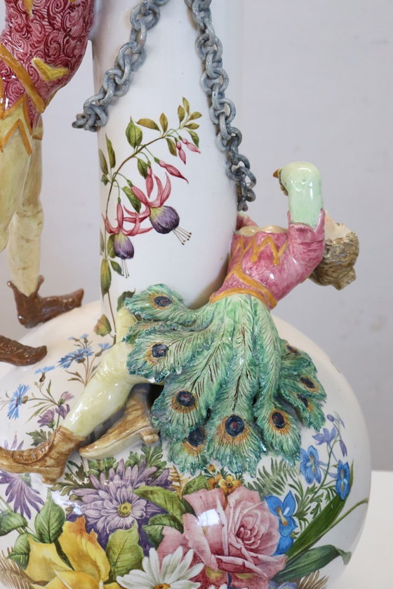 Image 1 of Majestic Ceramic Vase, Italy Early 20th Century