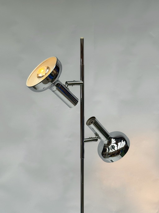 Vintage Cosack Leuchten Chromen vloerlamp