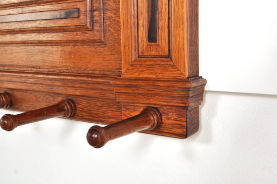 Antique Oak Coat Rack, 1890s – Wood (photo 8 of 12)