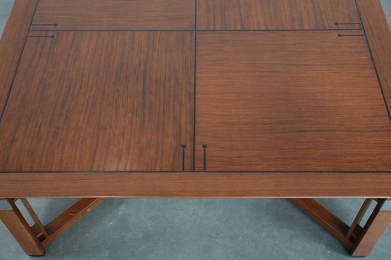 Image 1 of Grande table basse carrée de style Art déco, signée Schuitema et issue de la série Decoforma.