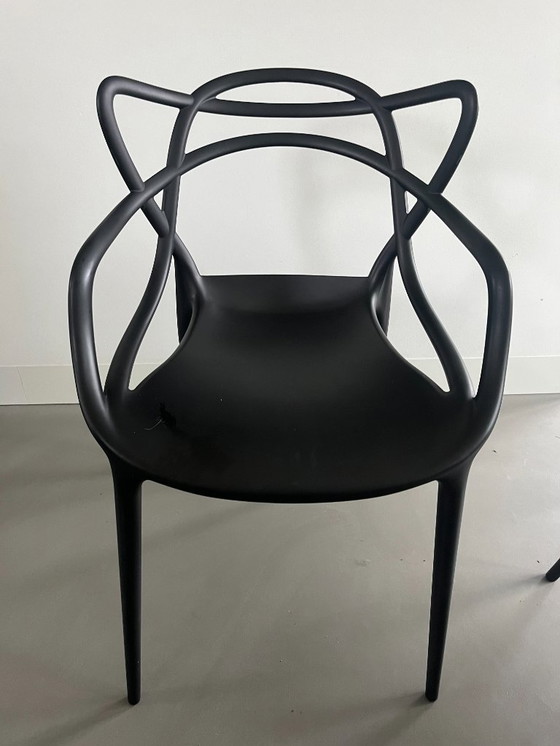 Image 1 of 2X Kartell Masters Stoel - Zwart