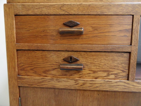 Image 1 of Art Deco sideboard with display case