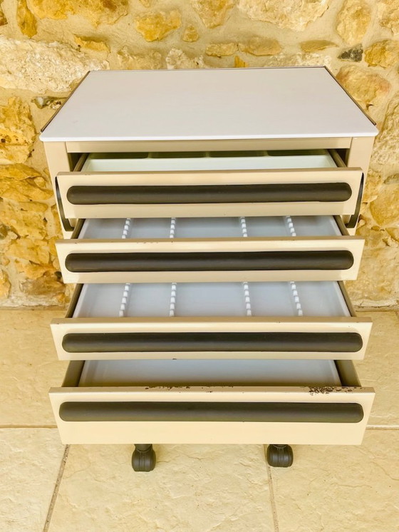 Image 1 of Vintage, Industrial, Swivel, Medical Cabinet  by Cazzaro 1970s/1980s