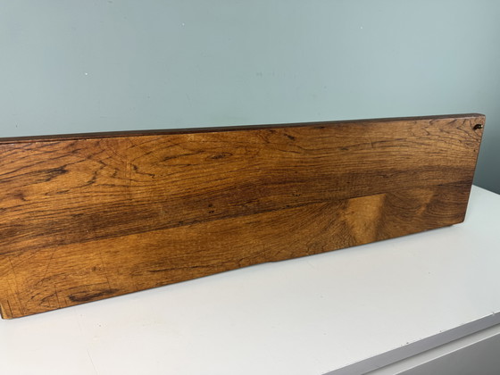 Image 1 of Tavola di palissandro vintage di metà secolo houten wandrek wandplank