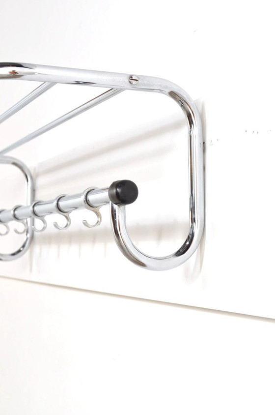 Vintage Wall Coat Rack in Gispen style, 1950s – Metal (photo 8 of 9)