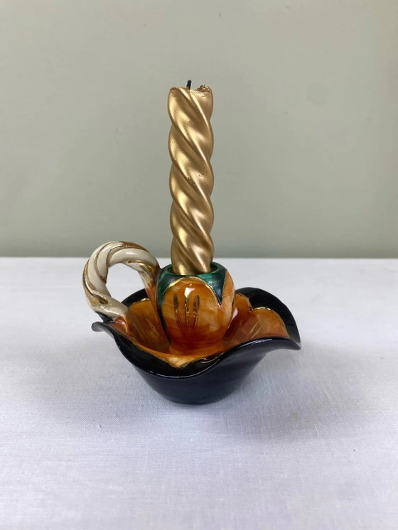 Vintage Vallauris candle holder – Porcelain, Ceramic (photo 3 of 10)