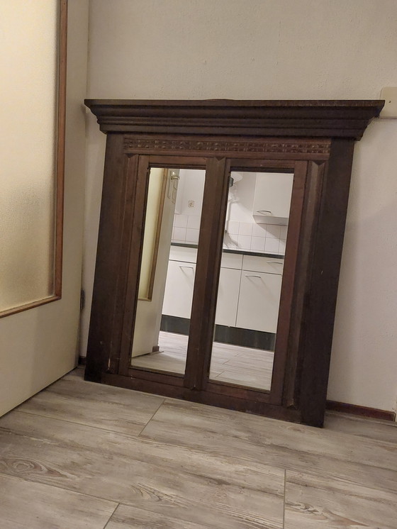 Image 1 of Miroir en bois vintage