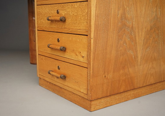 Scrivania francese Art Déco autoportante in legno di frassino, anni '30 – Scrivanie, Wood (photo 16 of 23)