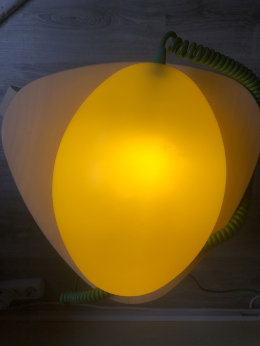 Lampe tafel gele Ikea Lov vintage
