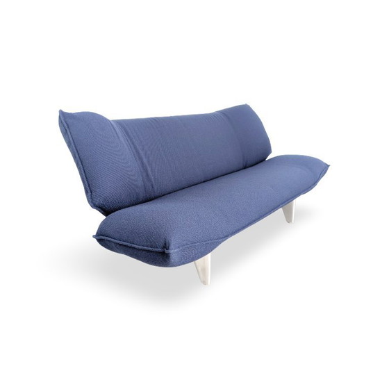 Image 1 of Original Leolux Tango Sofa Design Couch Fabric Blue Italy