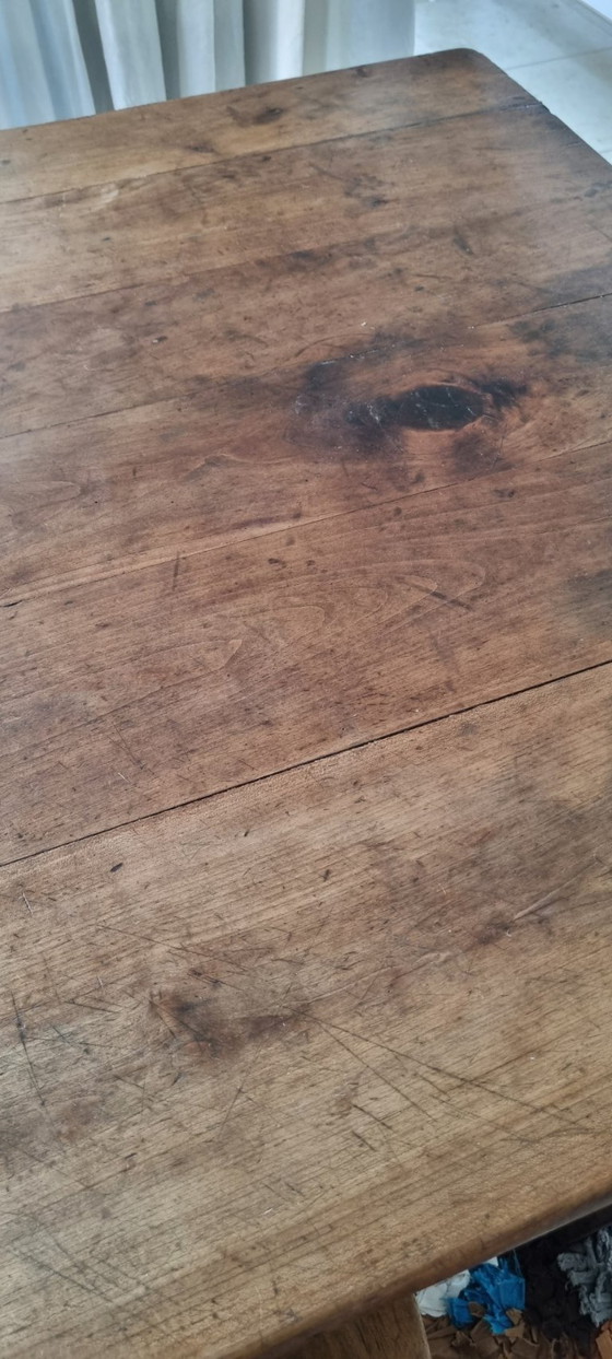 Image 1 of Curated dining room ensemble with rare vintner's table & Horgen-Glarus chairs