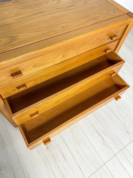Image 1 of Vintage ladekast van iepenhout van Maison Regain, Franse mid-century modern stijl, jaren 60.