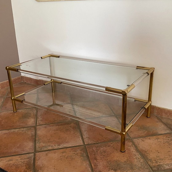Mesa de centro Roche Bobois. 1970. Regencia de Hollywood. – Mesas de centro, Glass, Plexiglass (photo 5 of 7)